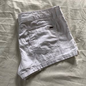 White guess shorts